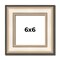 Square Contemporary Silver Picture Frame - UV Acrylic, Foam Board Backing, Hanging Hardware